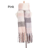 Women Fringed Thick Scarf Shawl