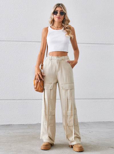 Women Retro Ribbon Casual Jeans