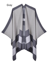 Double-sided Scarf Shawl Striped Cloak