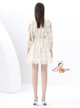 Palace V-neck Slim Mini Dress