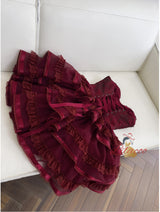 Retro Sling Lace Cake Fluffy Dress