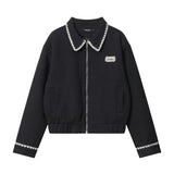 Short Fragrance Long Sleeve Coat