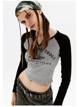 Retro Slim Short Long Sleeve T-shirt