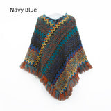 Retro National Style Hooded Cape Shawl