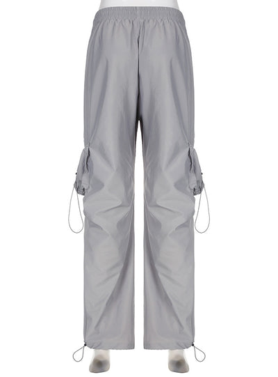Slim Casual Overalls Pleated Elastic Pant