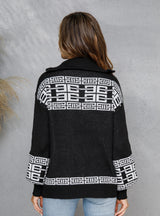 Zipper Shirt Lapel Sweater