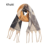 Thickened Thick Tassels Large Rhombic Shawl