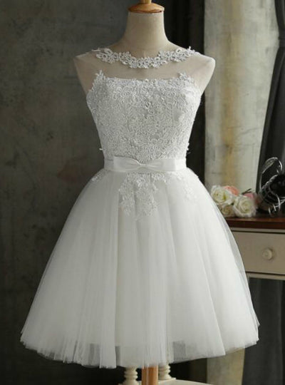 Gray Tulle Lace Homecoming Dress