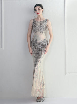 Sequins Beading Mermaid Prom Dress