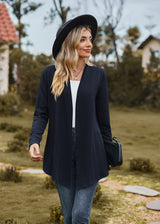 Solid Color Long Sleeve Loose Coat