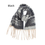 Thickened Jacquard Coarse Fringed Scarf