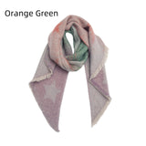 Jacquard Color Matching Star Bevel Scarf