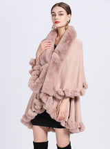 Knitted Cardigan Loose Shawl Cloak