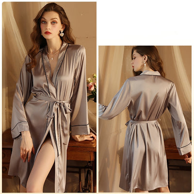 Sexy Women Silk Nightgown