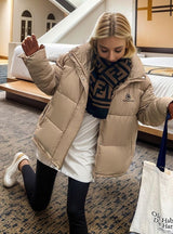 Short Loose Cotton Down Jacket Coat