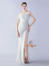 Spaghetti Straps Sequins Prom Dress