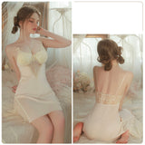 Steel Ring Chest Pad Gathering Gauze Robe Nightdress