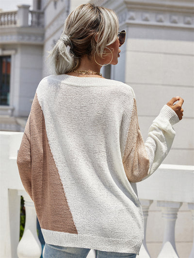 Casual Round Neck Loose Pullover Sweater