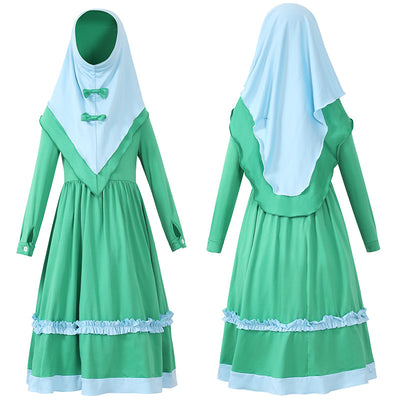 Halloween Girls' National Robes Headscarves Costumes
