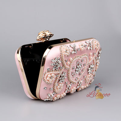 Bead Crystal Dinner Bag Clutch Bag