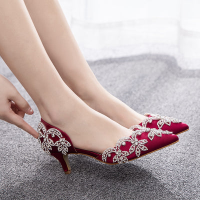 5 cm Thin-heeled Pointed Sandals