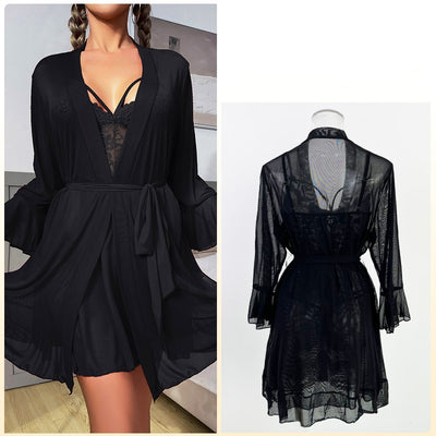 Sexy Perspective Mesh Underwear Pajamas