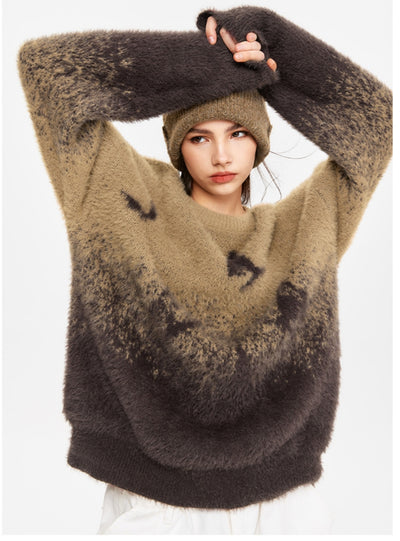 Butterfly Pattern Warm Sweater