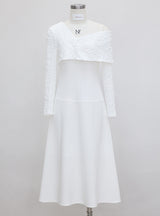 One Shoulder Slim-fit Long Sleeve Dress