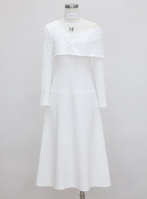 One Shoulder Slim-fit Long Sleeve Dress