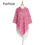 Thick Long Tassels Shawl Cloak