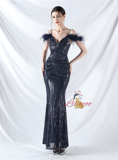 Sequins Mermaid Sequins Prom Dress