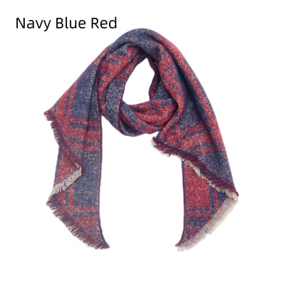 Jacquard Plaid Bevel Scarf