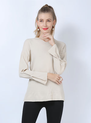 Hand-made Beaded V-neck Sweater