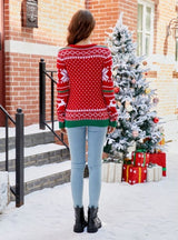 Women Casual Round Neck Christmas Sweater