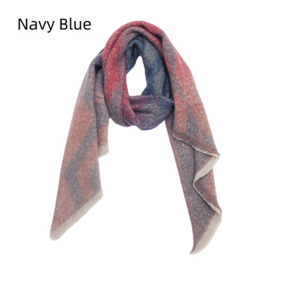 Thickened Heometric Bevel Scarf