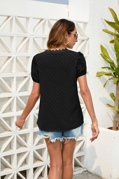 Loose Casual V-neck Short Sleeve T-shirt