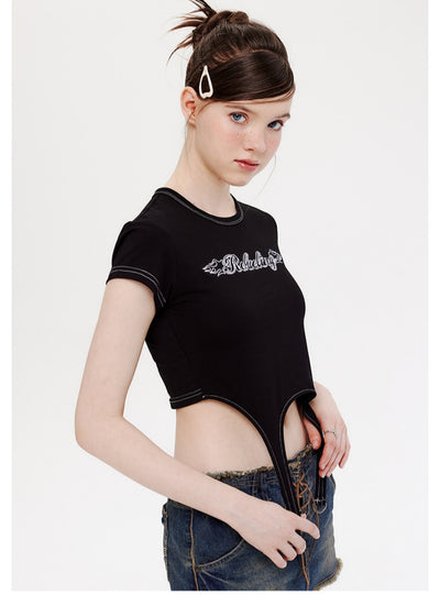 Retro Short Sleeve Slim T-shirt