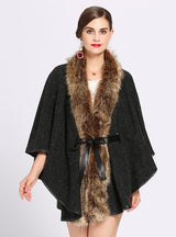 Belt Cardigan Shawl Woolen Coat