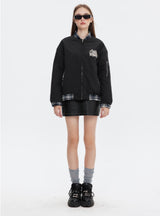 Baseball Collar Cotton-padded Jacket