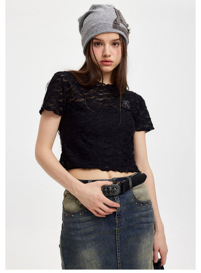 Short Letter Slim T-shirt