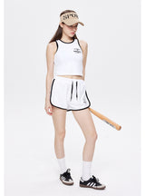 Letter Vest Slim Two-piece Suit