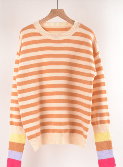Round Neck Pullover Long Sleeve Sweater