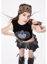 Retro Printed Vest Top