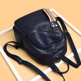 Soft Leather Leisure Travel Backpack