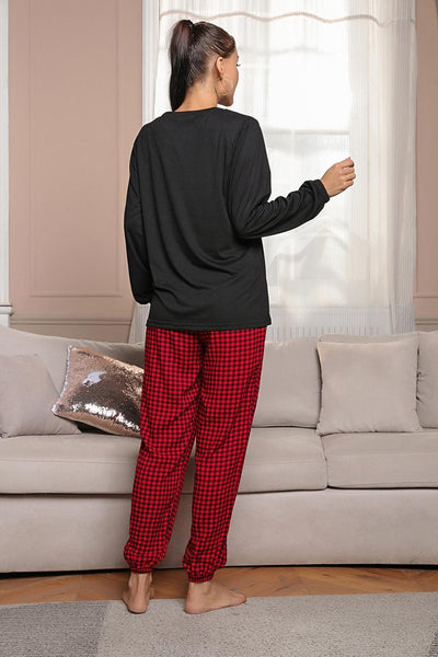 Polka-dot Long-sleeved Pajamas Suit
