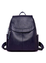 Large-capacity Student Soft Leather Travel Backpack