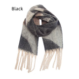 Geometric Thick Tassels Thick Warm Scarf