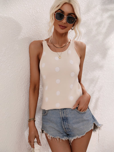 Polka-dot Slim Sweater