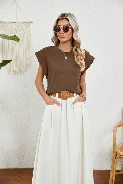 Round Neck Loose Short Sleeve T-shirt