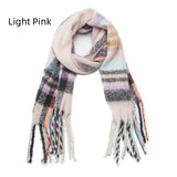 Coarse Tassel Color Matching Scarf